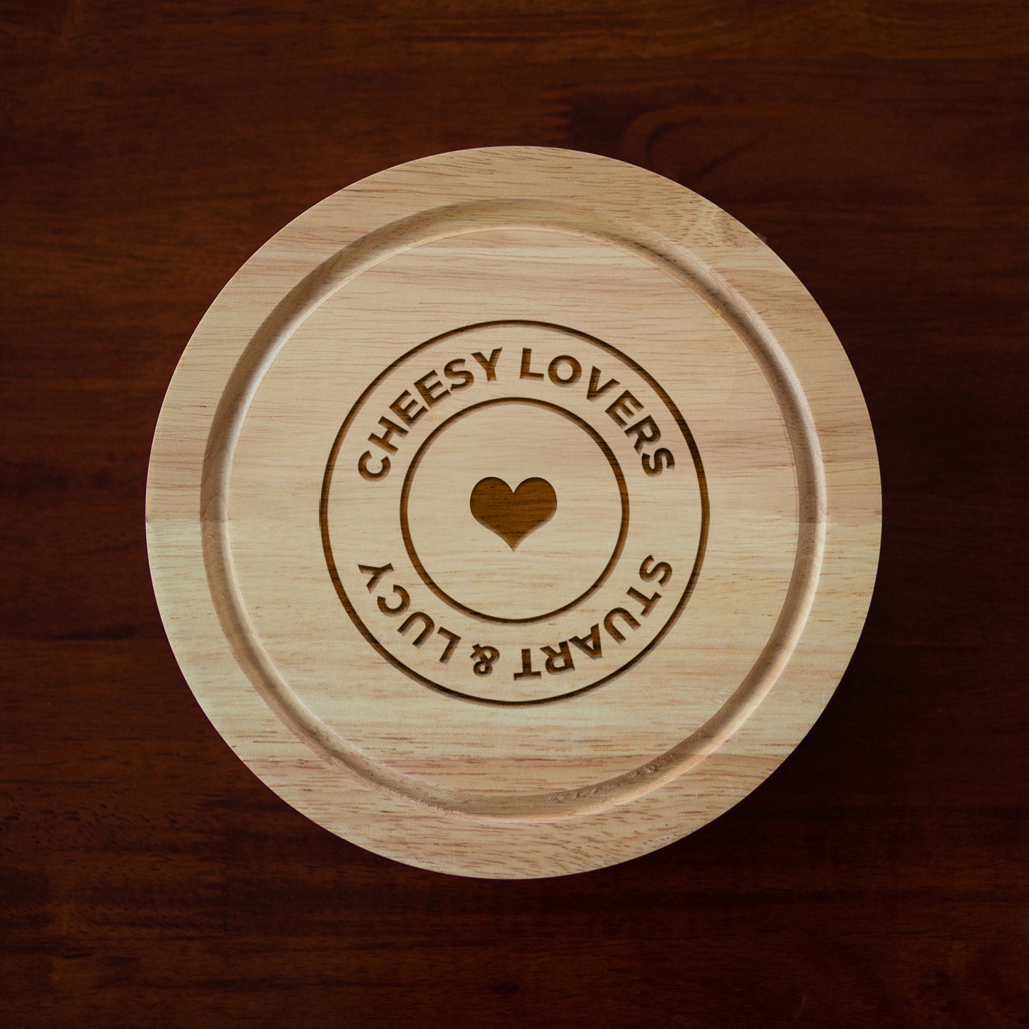 Personalised Cheesy Lovers Cheese Board And Knives Set - Cheeseboard Sets