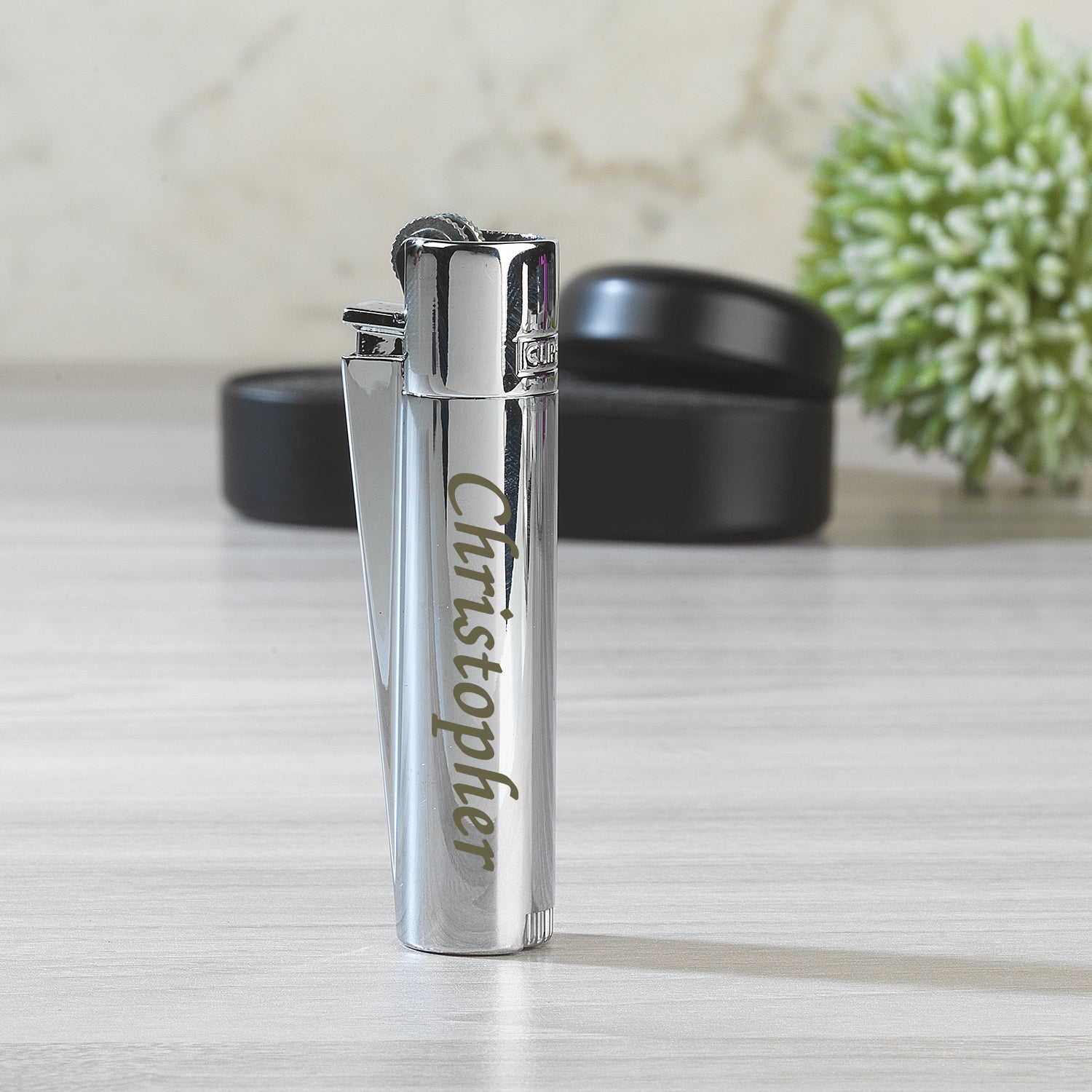 Personalised Name Silver Clipper Lighter - Lighters