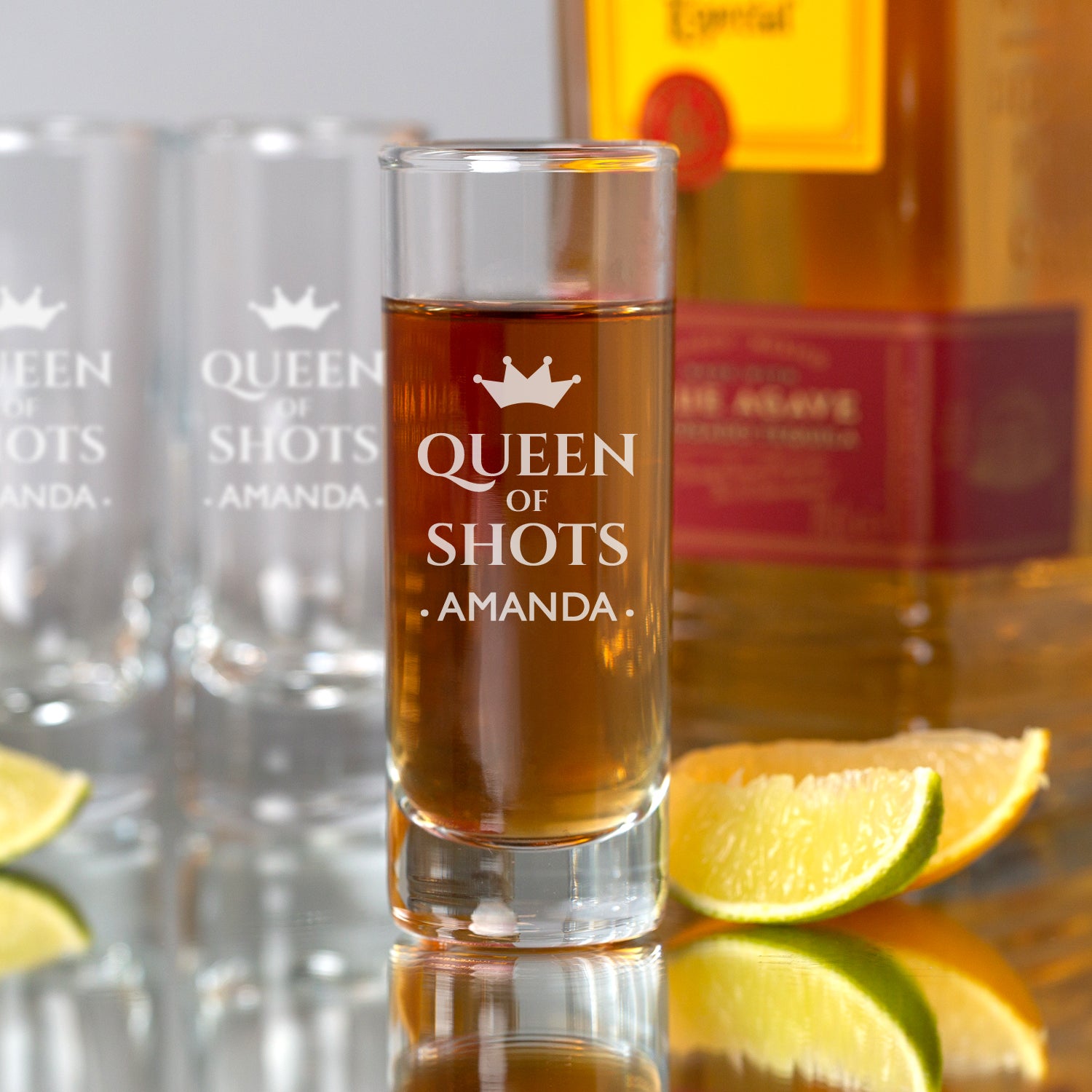 Personalised Queen Of Shots Shot Glass - Shot Glass