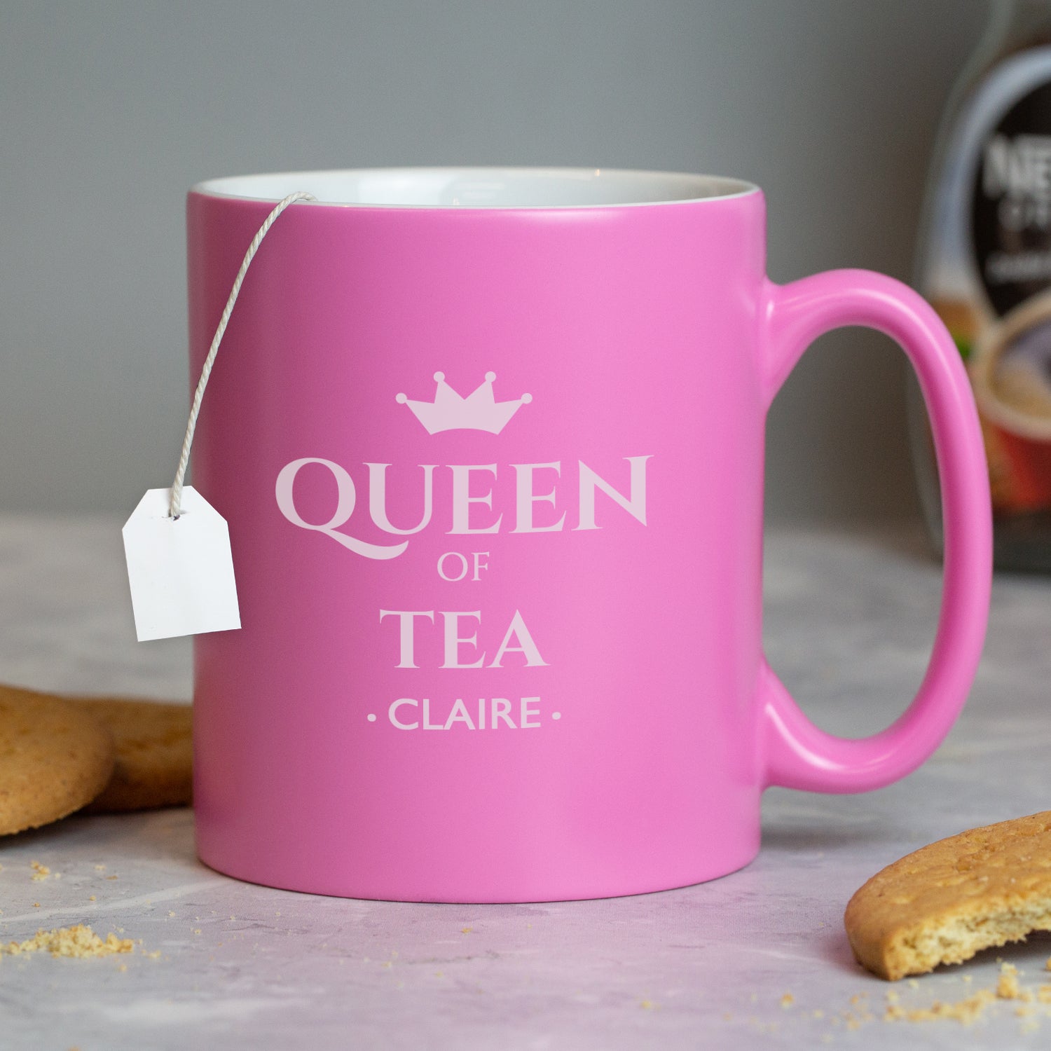 Personalised Queen Of Mug - Pink - Mugs