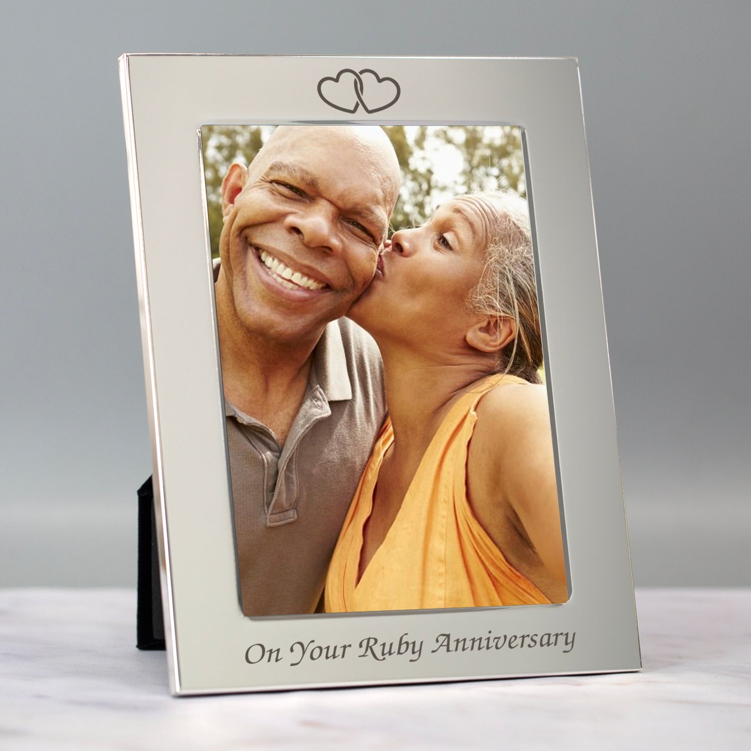 Silver 5x7 On Your Ruby Wedding Anniversary Photo Frame - Photo Frames