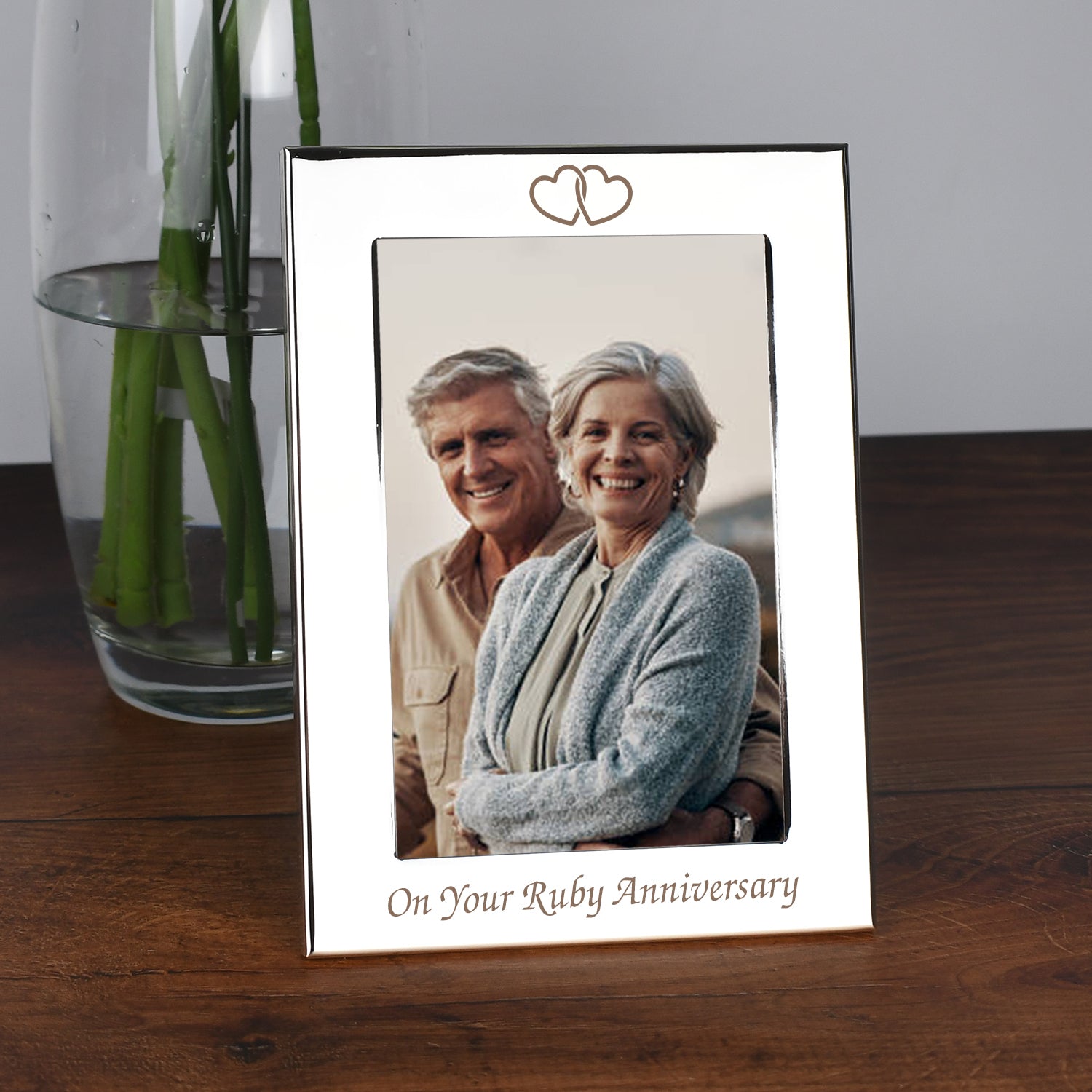 Silver 4x6 On Your Ruby Wedding Anniversary Photo Frame - Photo Frames