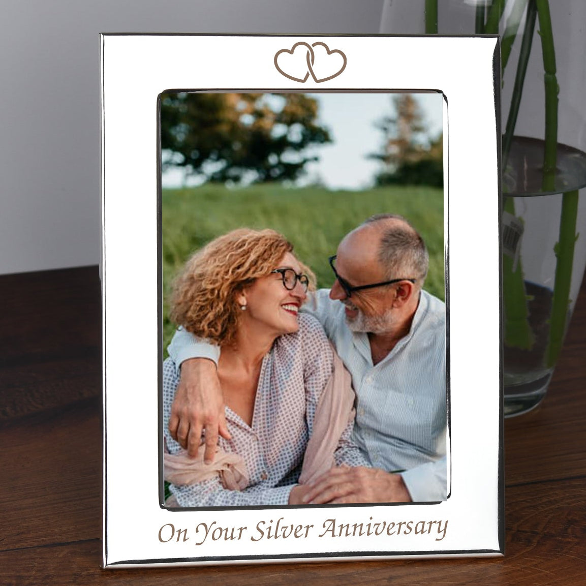Silver 5x7 On Your Silver Wedding Anniversary Photo Frame - Photo Frames