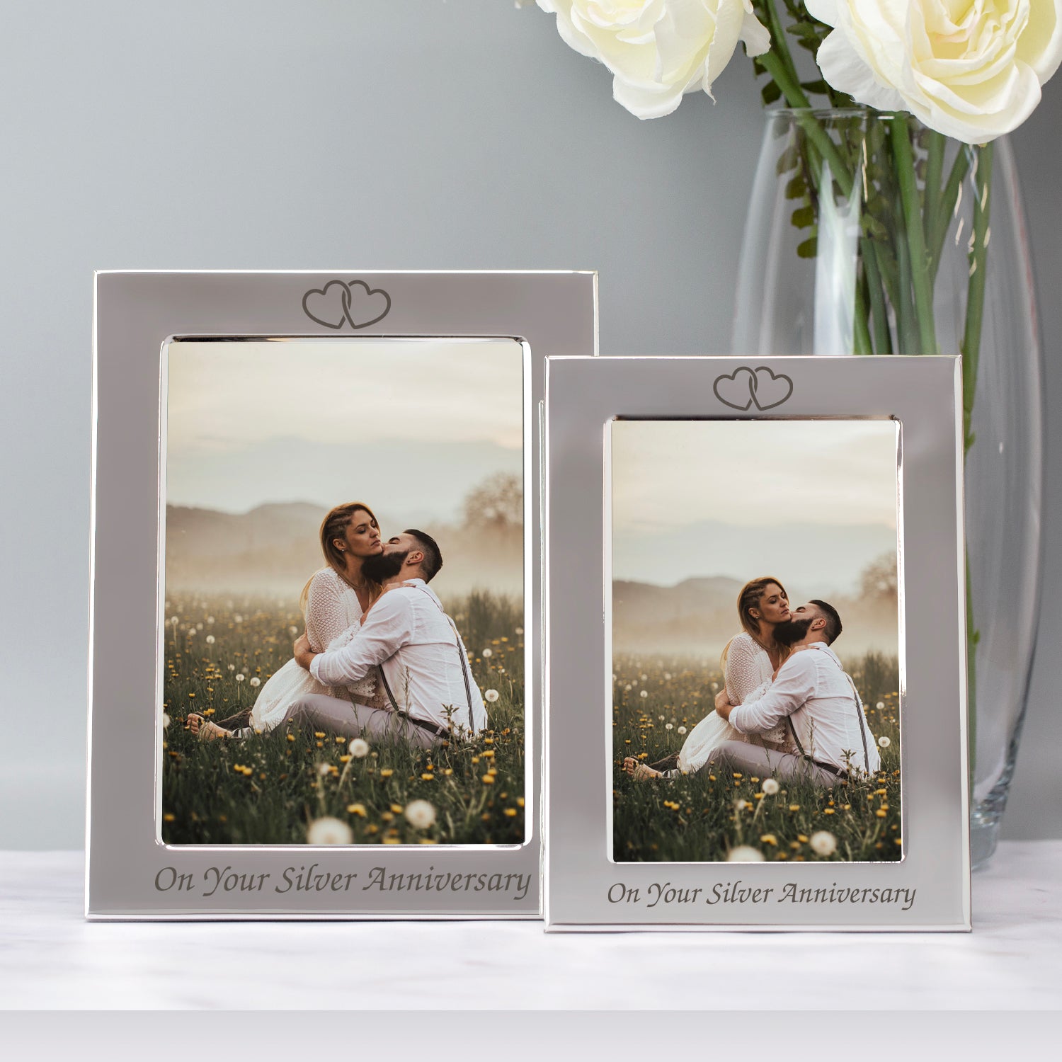 Silver 4x6 On Your Silver Wedding Anniversary Photo Frame - Photo Frames