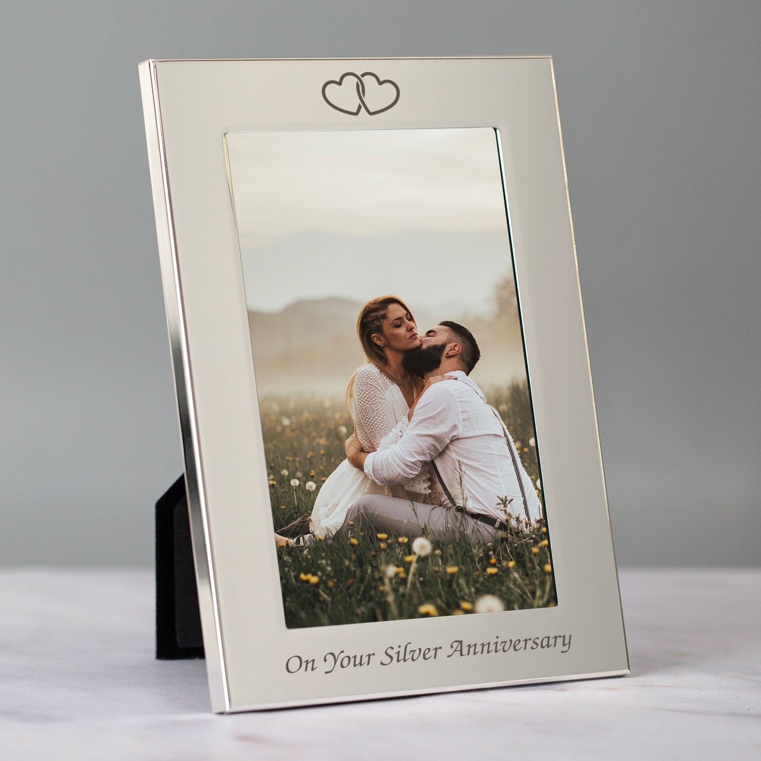 Silver 4x6 On Your Silver Wedding Anniversary Photo Frame - Photo Frames