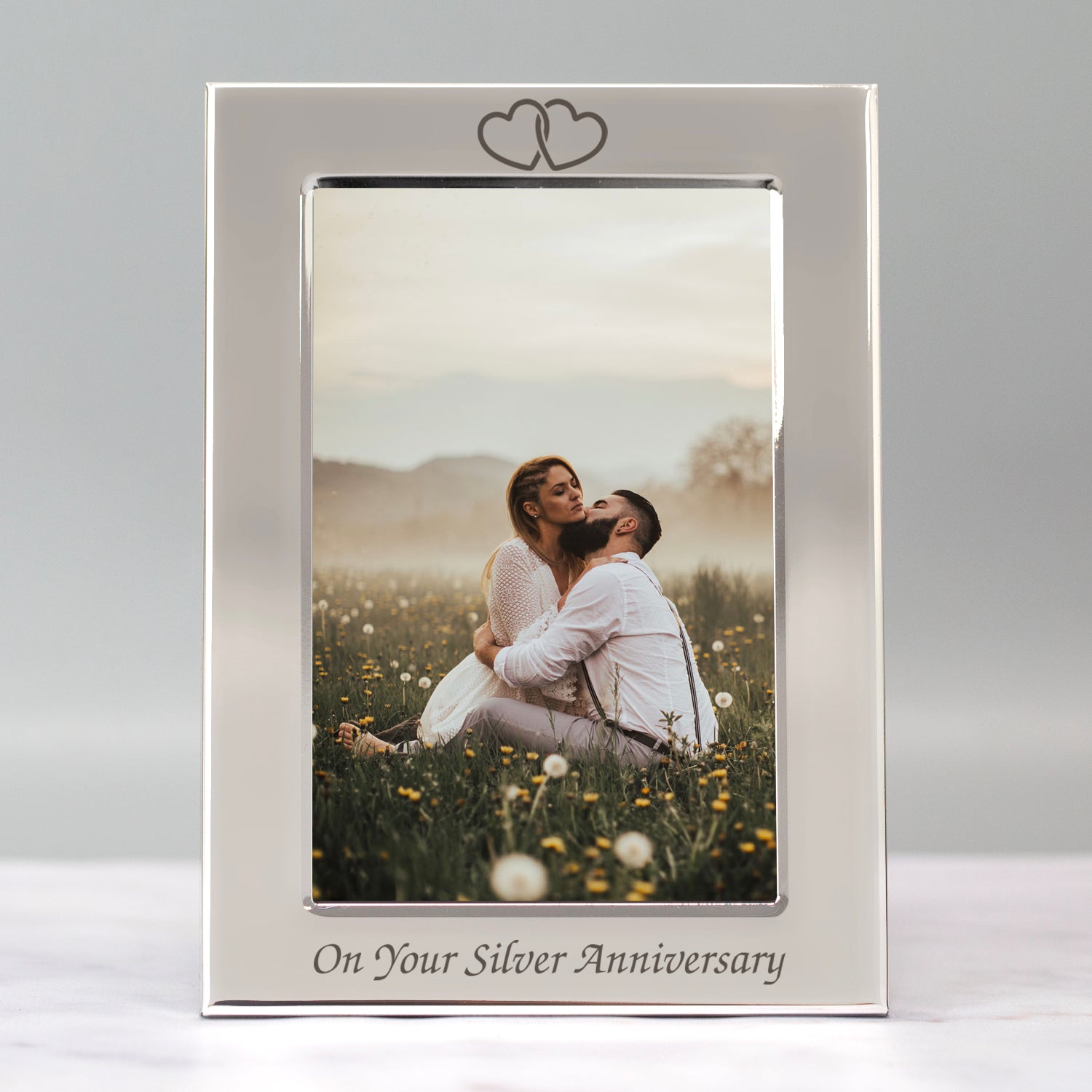 Silver 4x6 On Your Silver Wedding Anniversary Photo Frame - Photo Frames