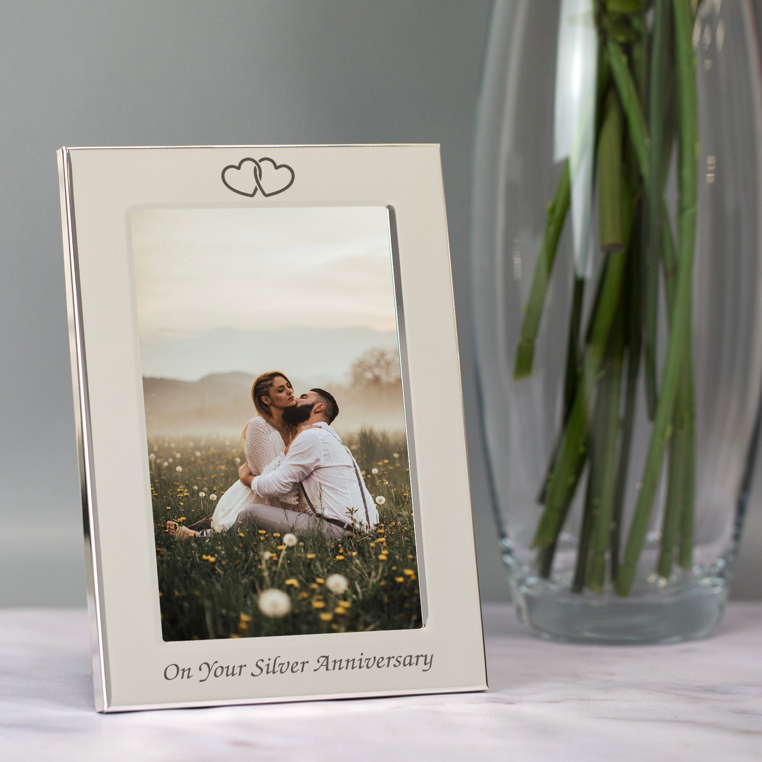 Silver 4x6 On Your Silver Wedding Anniversary Photo Frame - Photo Frames