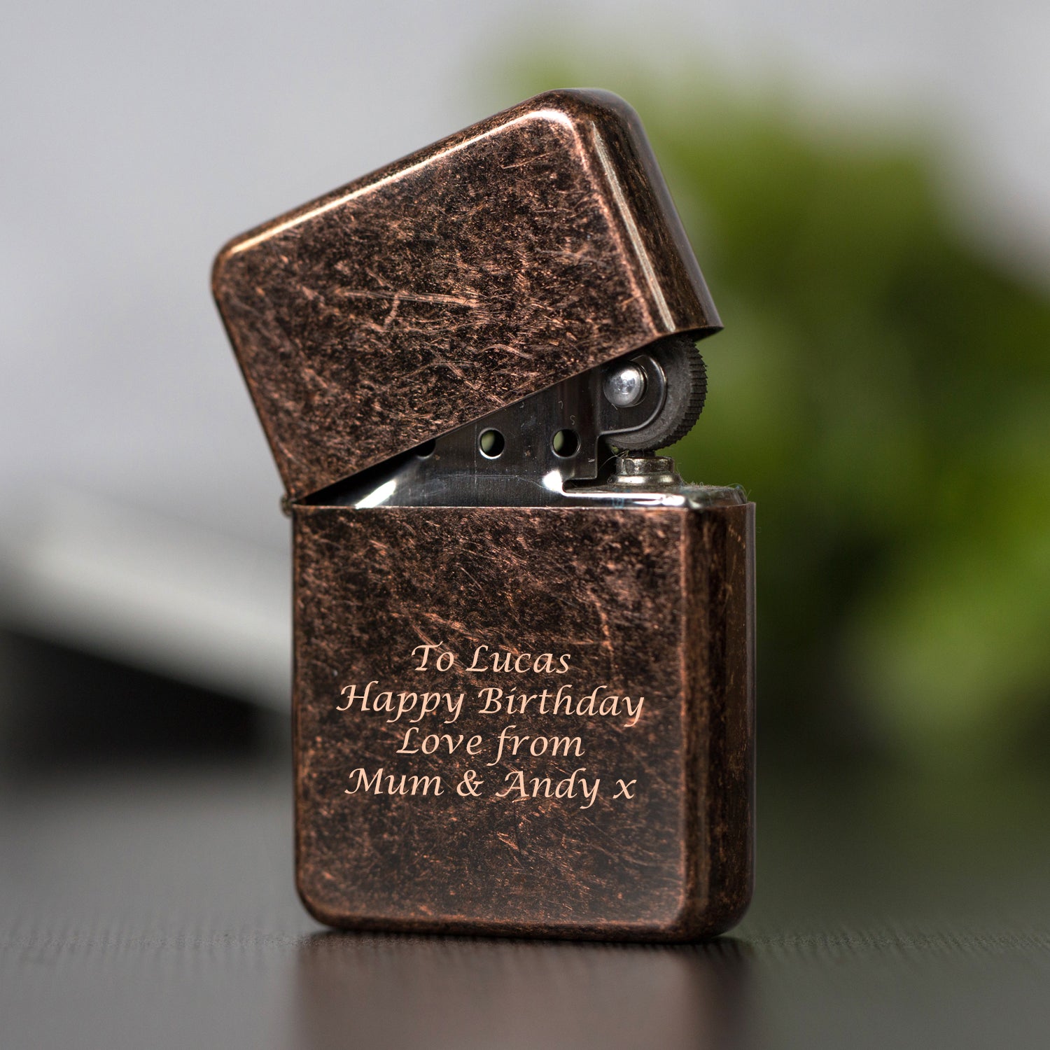 Personalised Message Antique Copper Lighter & Gift Box - Lighters