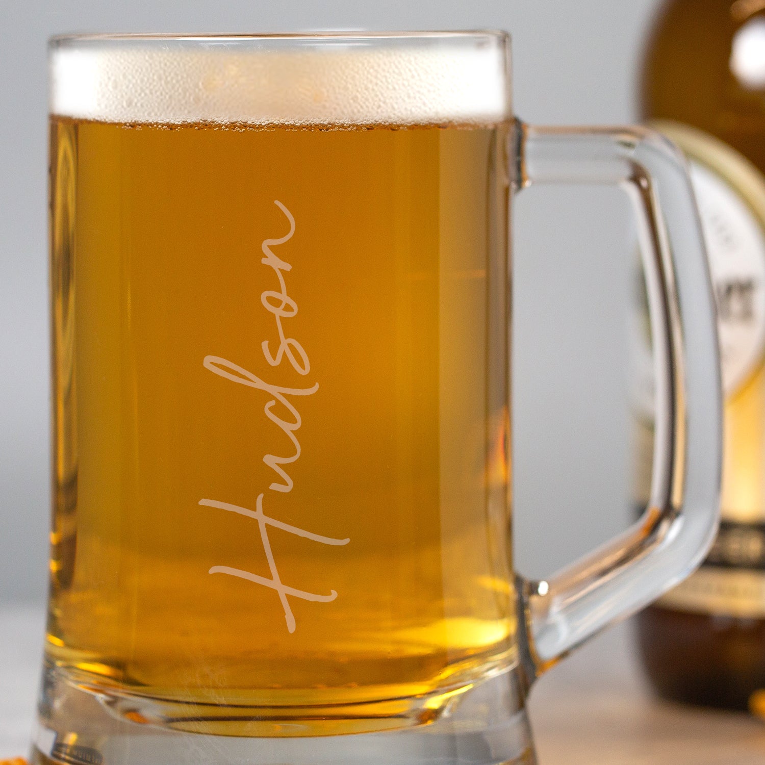 Personalised Large Name Glass Pint Stern Tankard - Beer Glasses