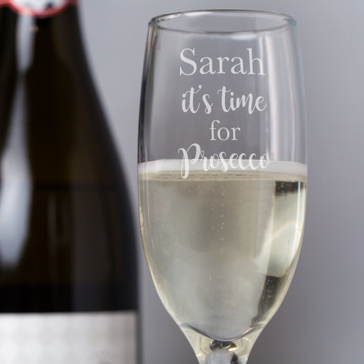 Personalised It’s Time For Prosecco Flute Glass - Champagne Flutes