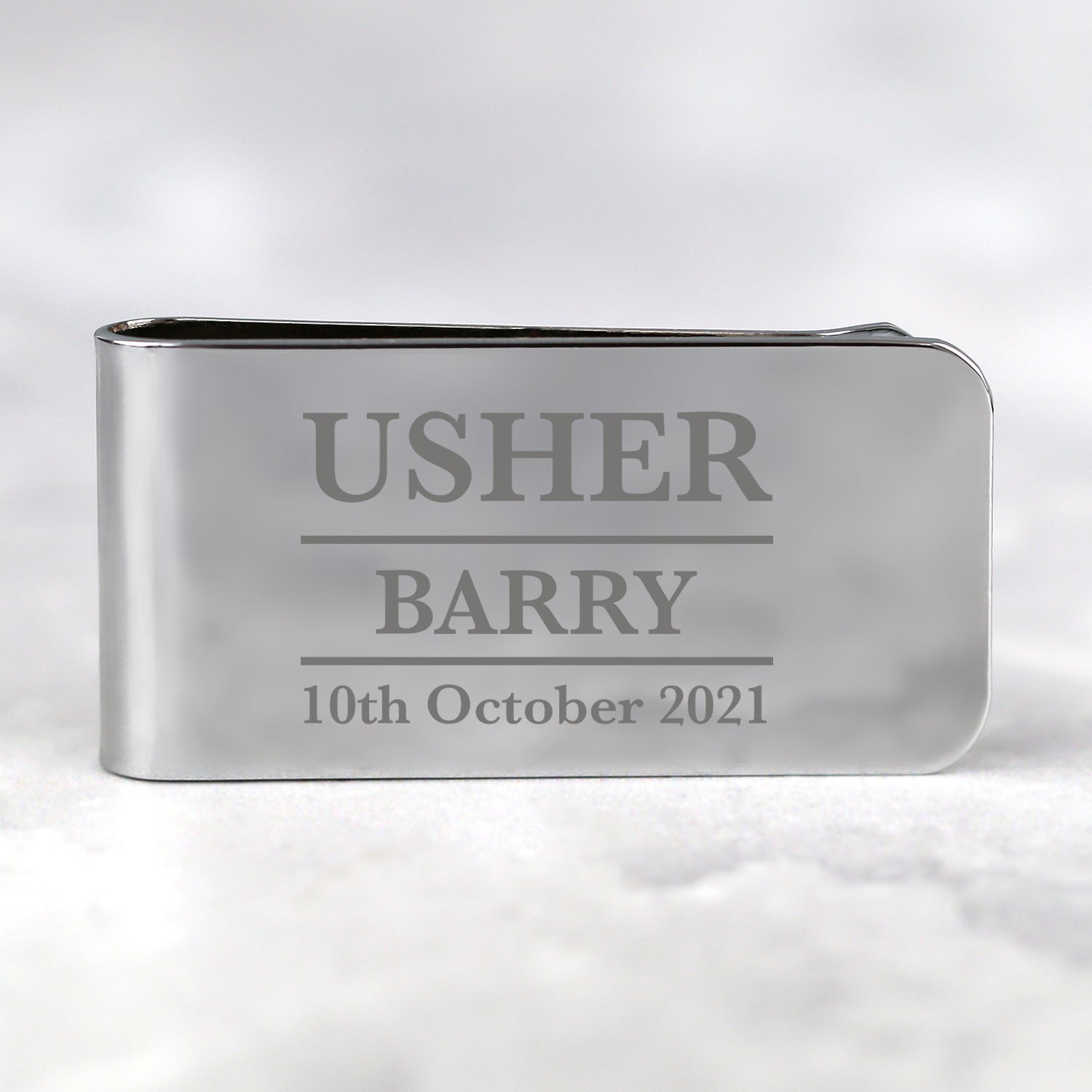 Personalised Usher Money Clip - Accessories