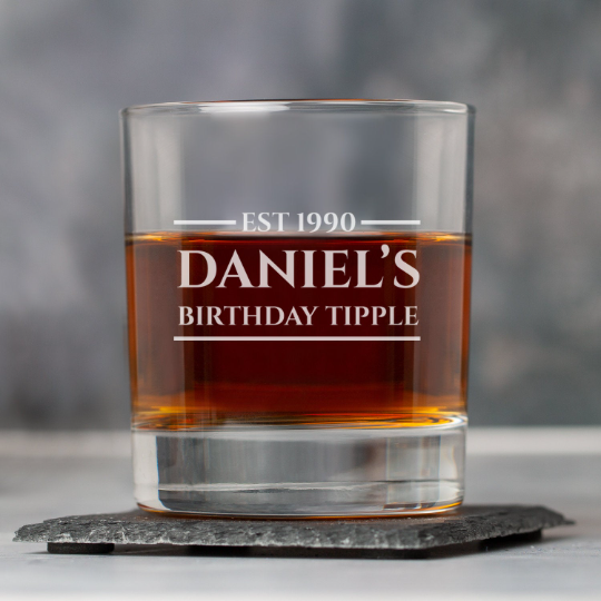 Personalised Established Glass Tumbler - Glass Tumblers