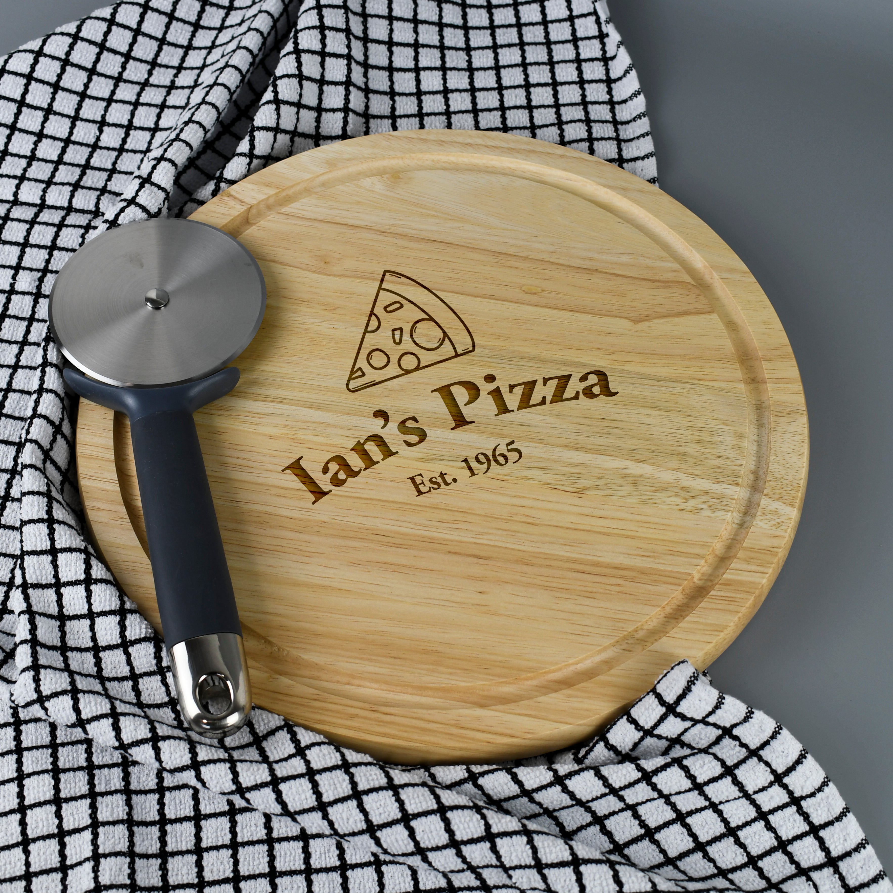 Personalised Established Pizza Large Round Pizza Board - Pizza Boards