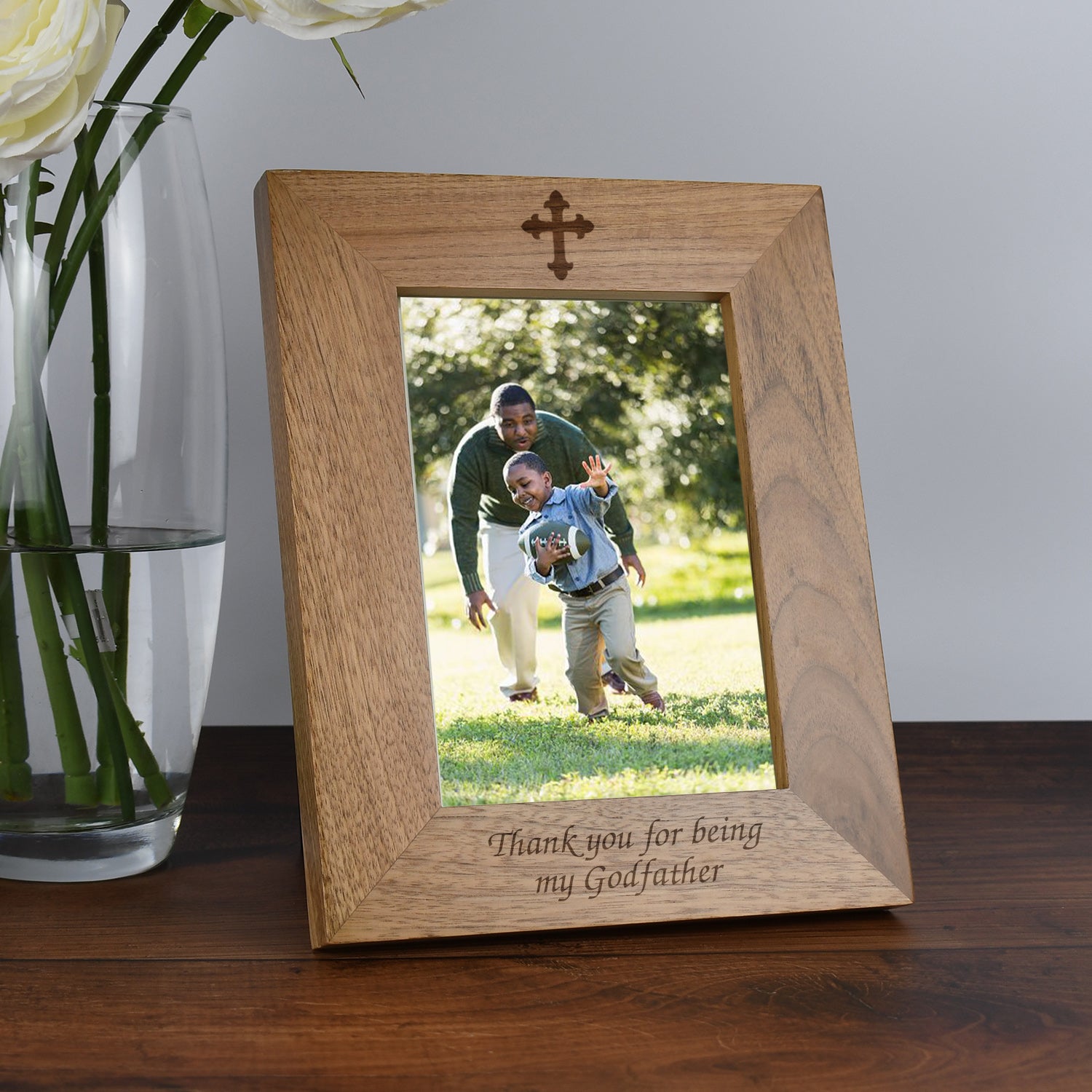 Personalised Wooden 5x7 Thank You For Being My Godfather Frame - Photo Frames