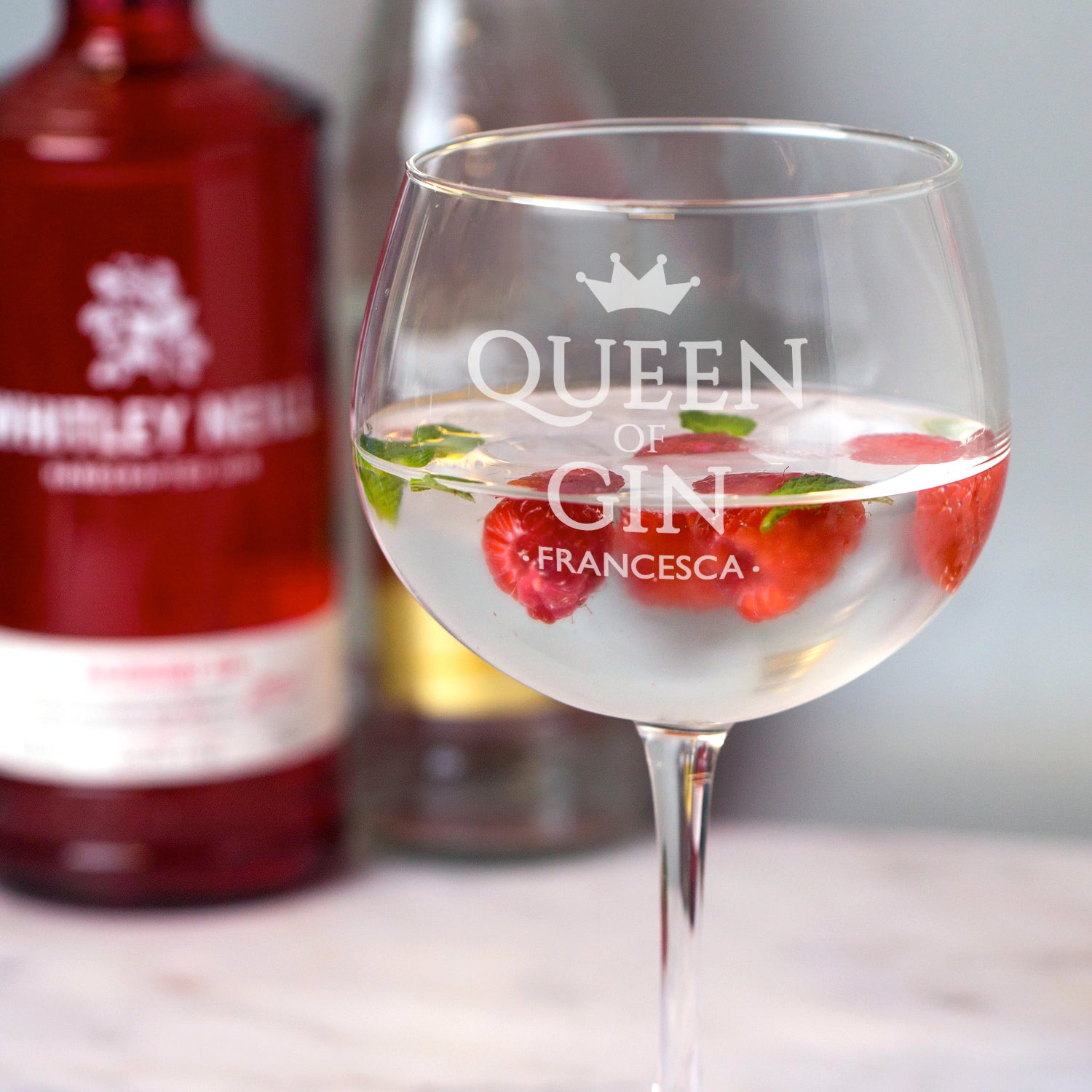 Personalised Queen Of Gin Balloon Gin Glass - Balloon Glass