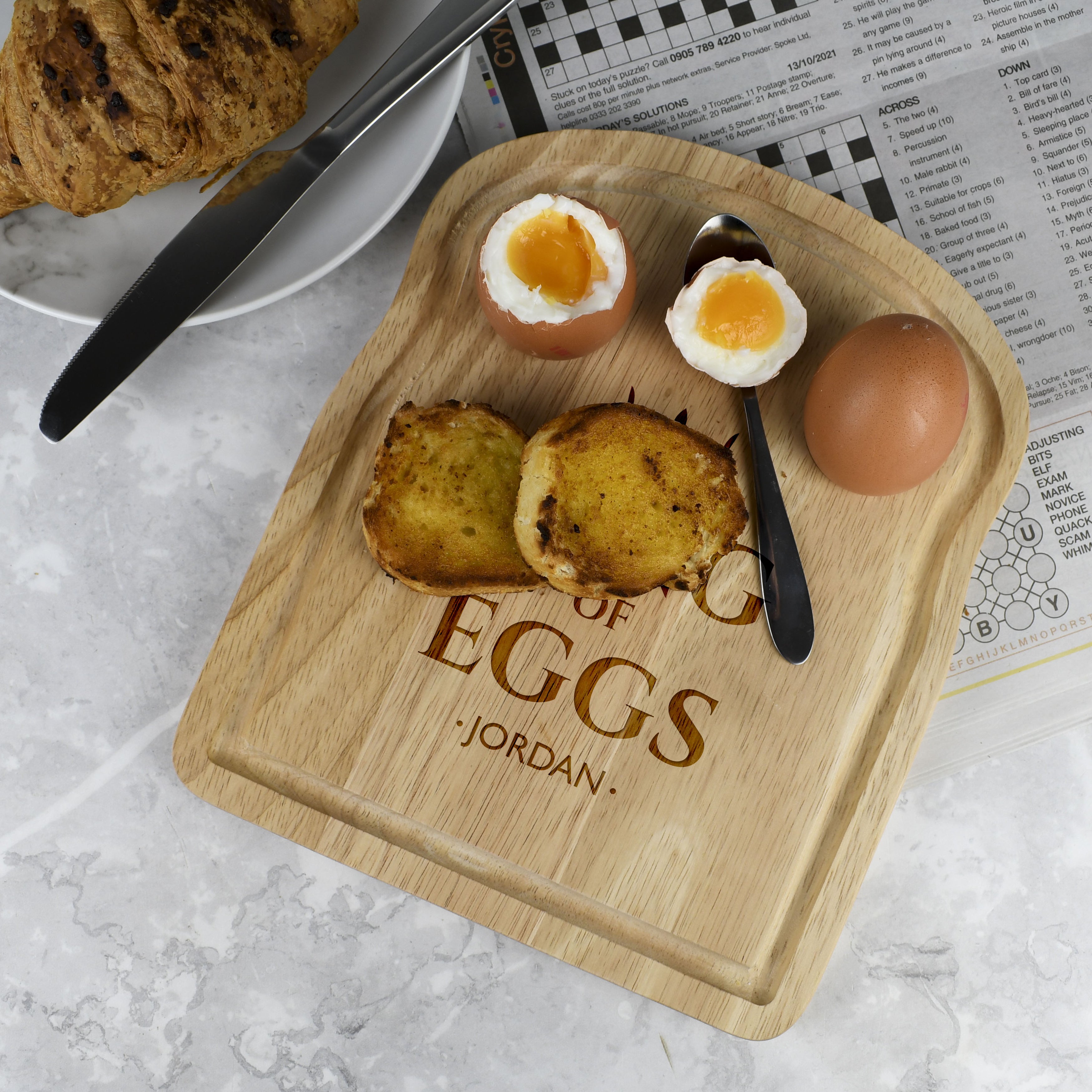 Personalised King Of Eggs Breakfast Board - Breakfast Boards