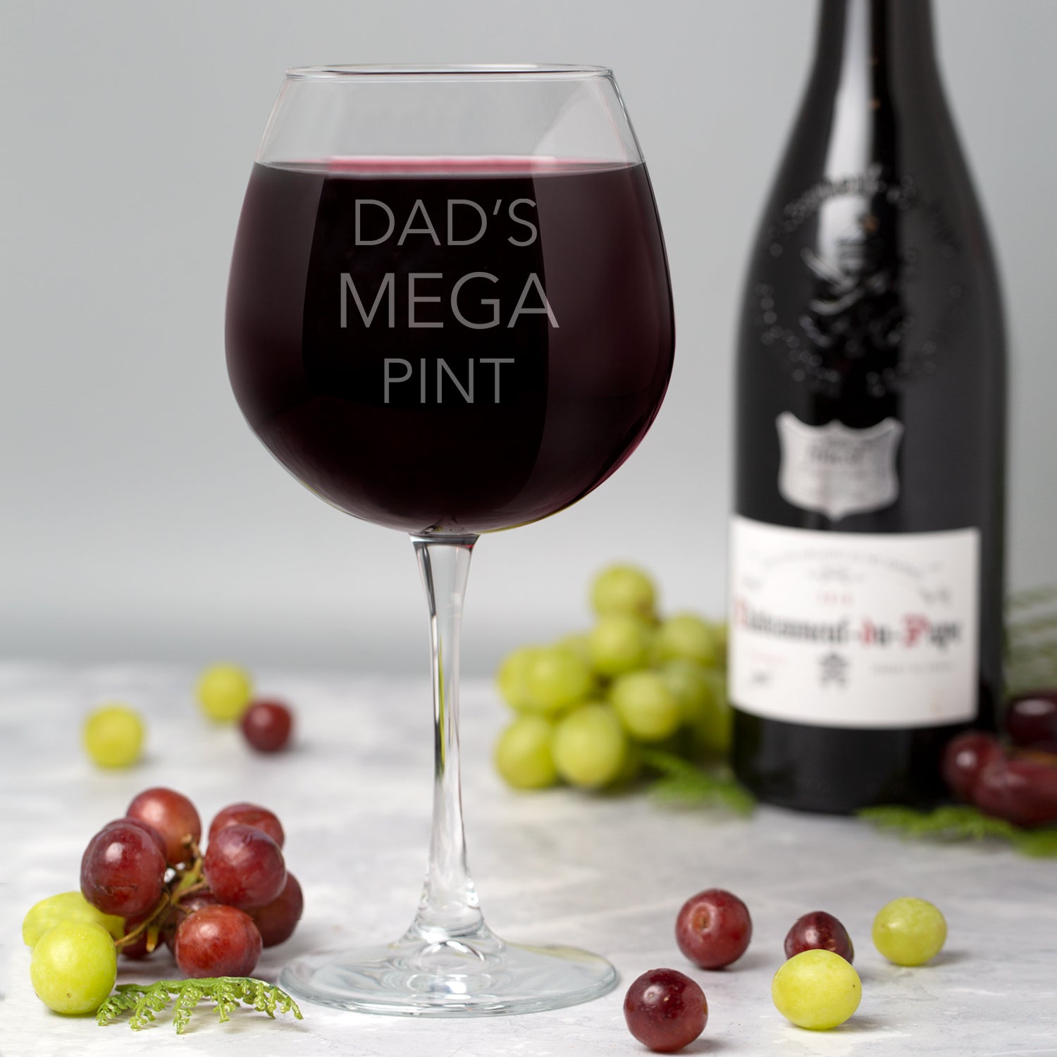 Personalised Mega Pint Full Bottle Of Wine Glass - Wine Glasses