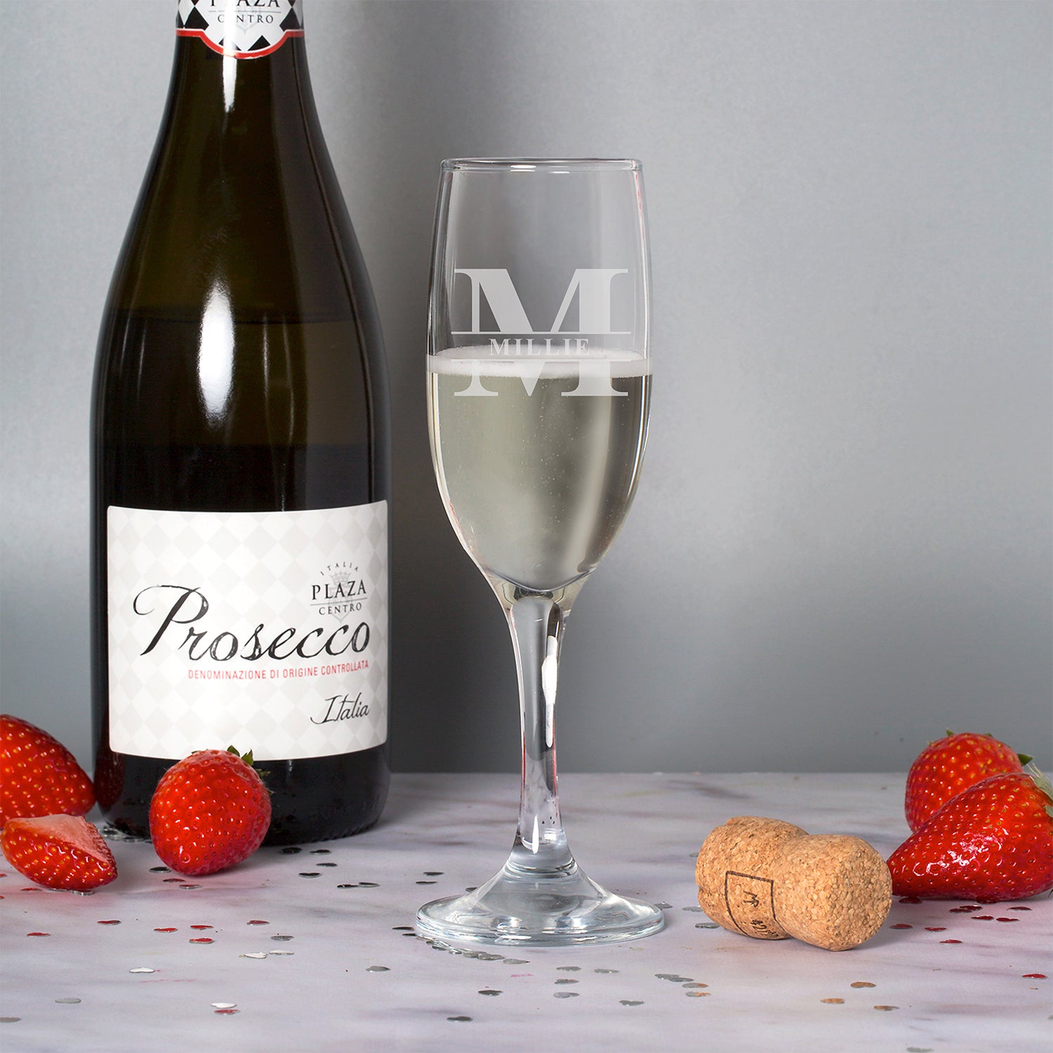 Personalised Initial & Name Champagne Flute - Champagne Flutes