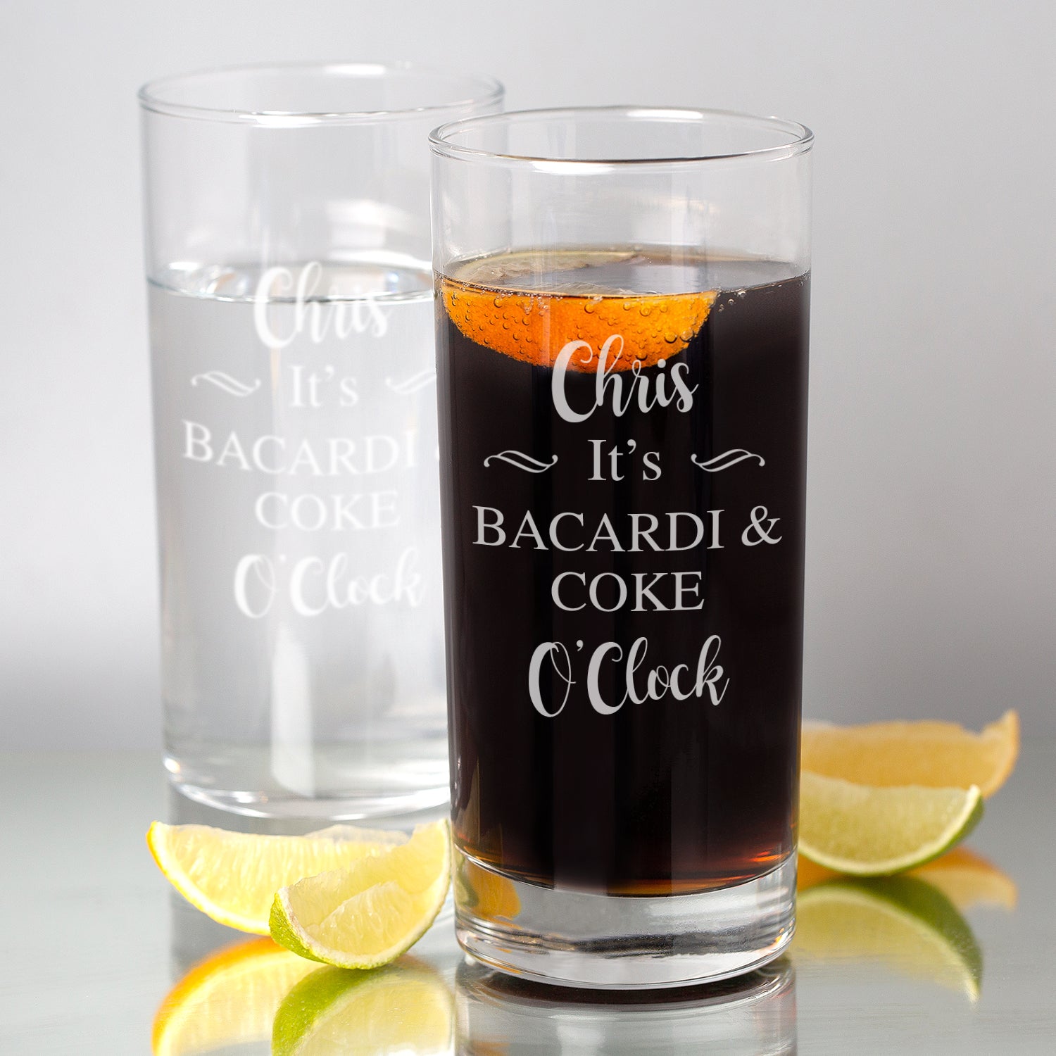 Personalised Its... O’Clock Hi Ball Glass - Hi Ball Glass