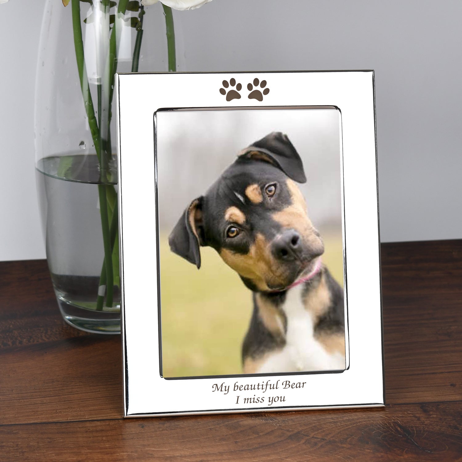 Personalised Paw Prints 5x7 Photo Frame - Photo Frames