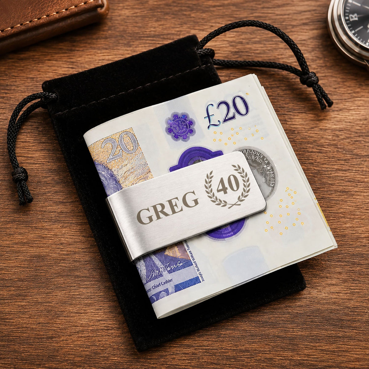 Personalised Birthday Money Clips