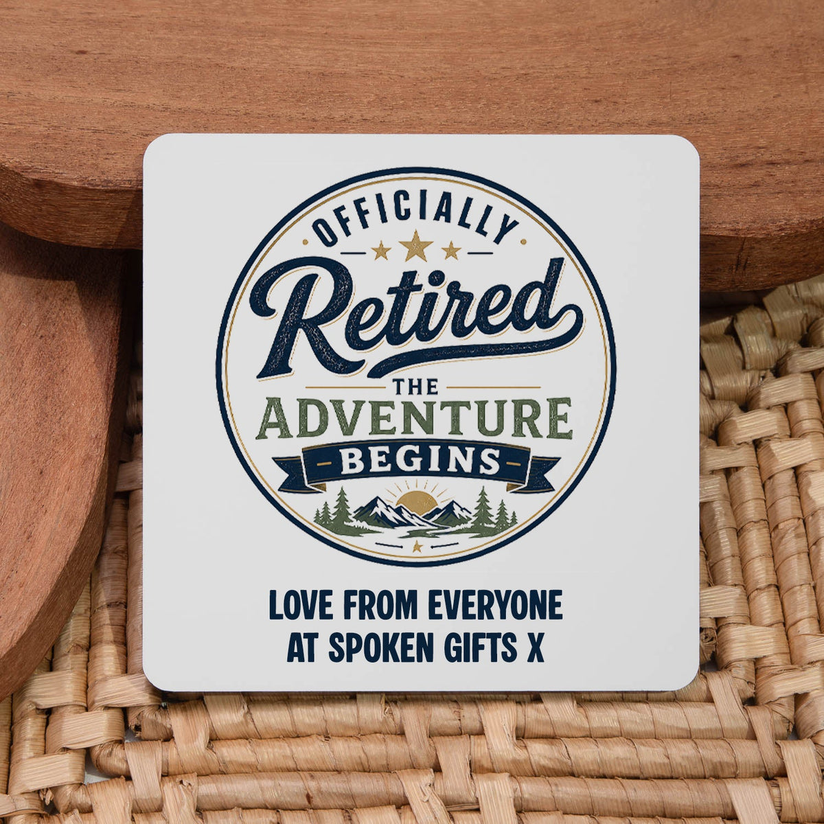 Personalised Retirement Coasters