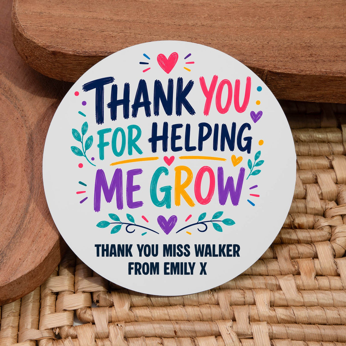 Personalised Teacher Coasters