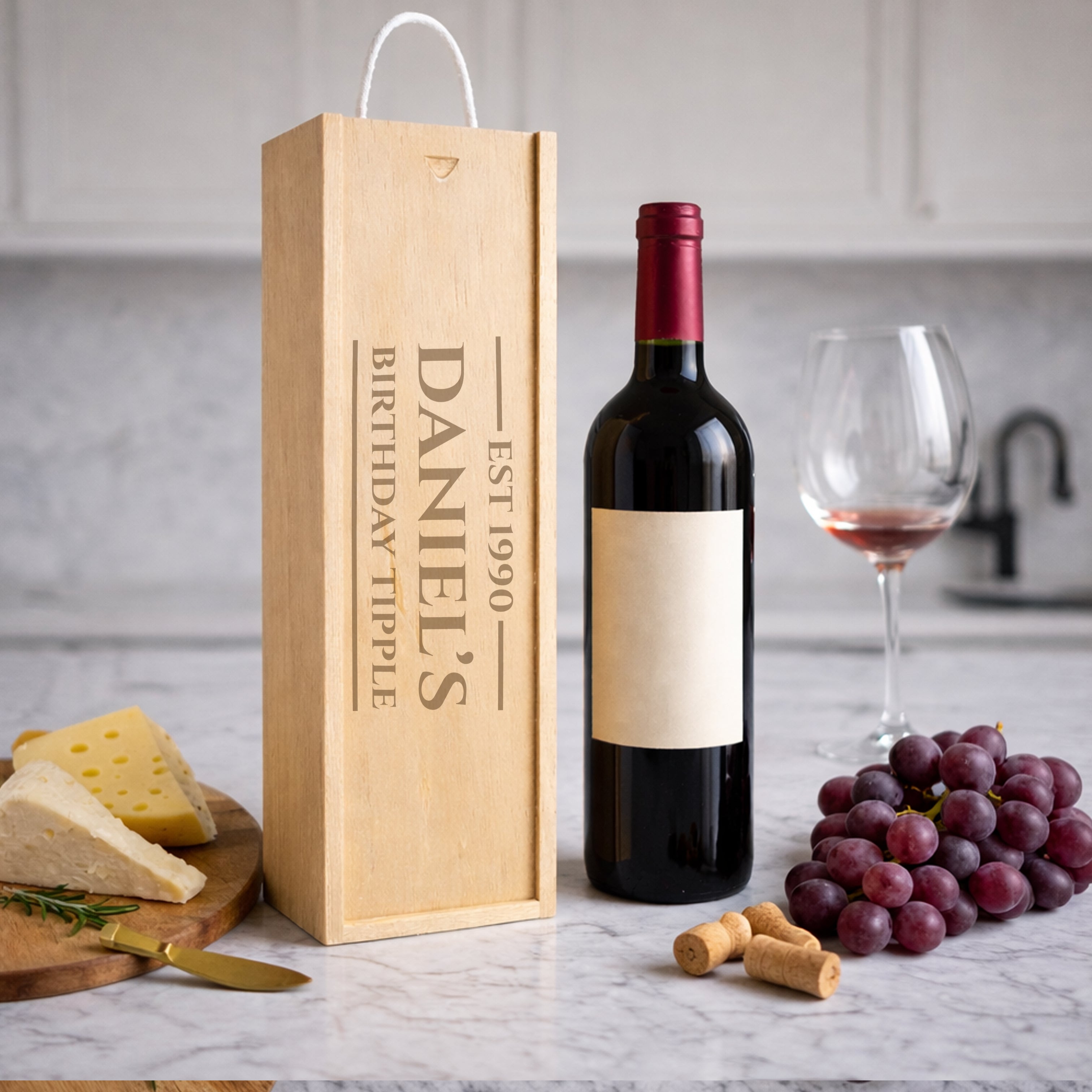Personalised Wooden Wine Boxes
