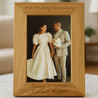 Personalised Wooden 30th Wedding Anniversary Photo Frame - 4x6 Portrait - Photo Frames