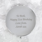 Personalised Message Silver Compact Mirror - Compact Mirror