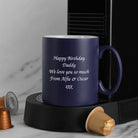 Personalised Any Message Mug - Dark Blue - Mugs