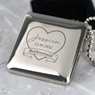 Personalised Bridesmaid Wedding Square Trinket Box - Trinket Box