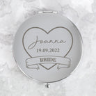 Personalised Bride Silver Compact Mirror - Compact Mirror