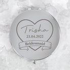 Personalised Bridesmaid Silver Compact Mirror - Compact Mirror