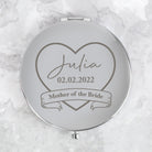 Personalised Mother Of The Bride Silver Compact Mirror - Compact Mirror
