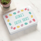 Personalised Easter Treats Chocolate White Metal Storage Tin - Storage Tin