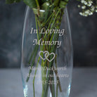 Personalised In Loving Memory Glass Bullet Vase - Bullet Vase