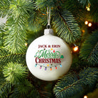 Personalised Merry Christmas Bauble - Baubles