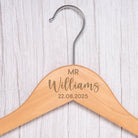 Personalised Mr & Mrs Wooden Hangers