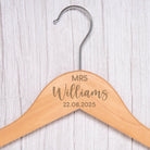Personalised Mr & Mrs Wooden Hangers