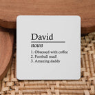 Personalised Name Definition Square Coaster