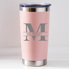 Personalised Initial & Name Insulated Travel Cup | Engraved - Thermos Water Bottles