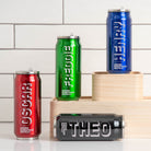 Personalised Energise Drink Repeat 500ml Can Style Bottle - cup