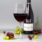 Personalised 21st Birthday Aged Large Wine Glass - Wine Glasses