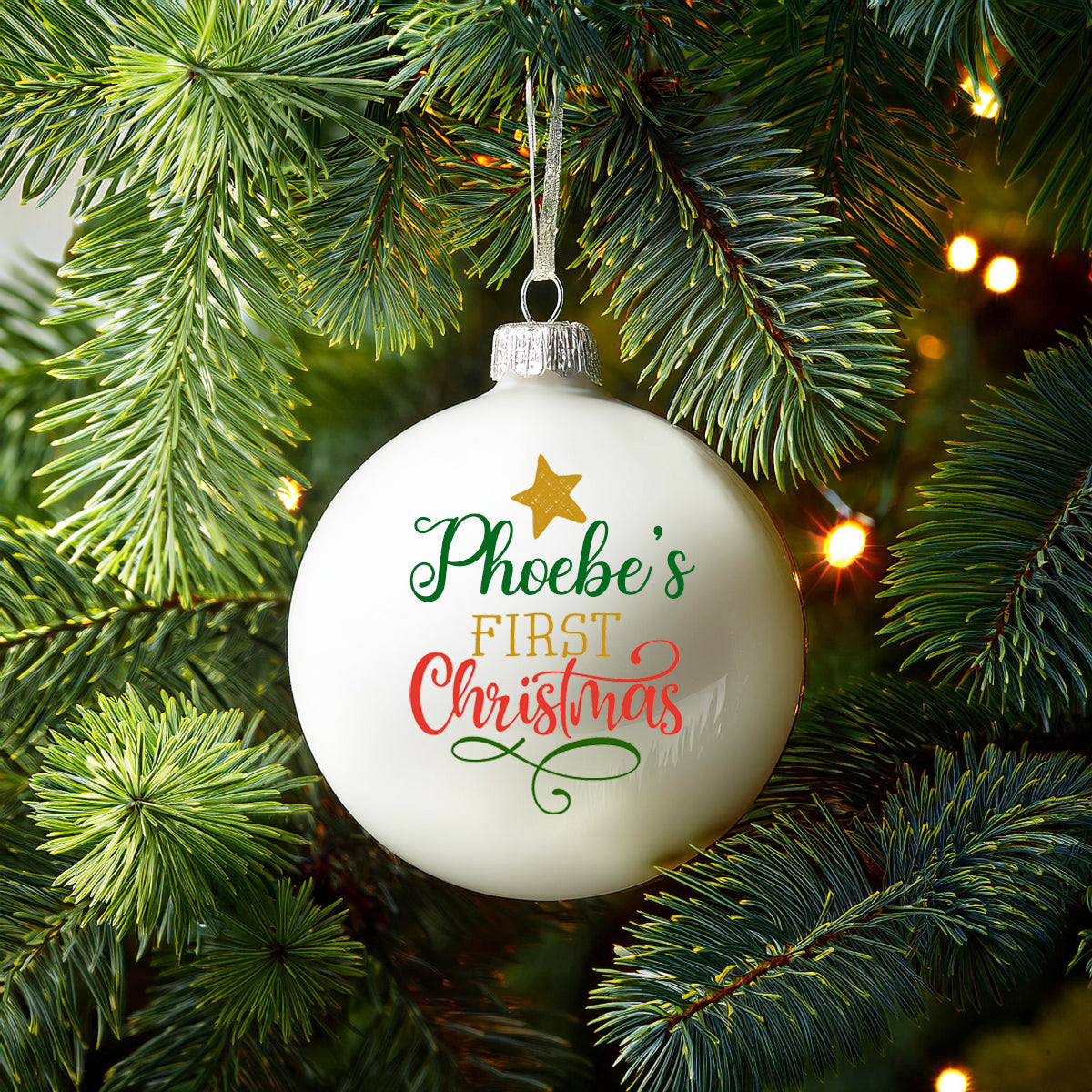 Personalised Baby’s First Christmas Bauble - Baubles