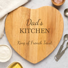 Personalised Dad’s Kitchen Heart Wooden Chopping Board - Chopping Boards