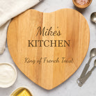 Personalised Dad’s Kitchen Heart Wooden Chopping Board - Chopping Boards