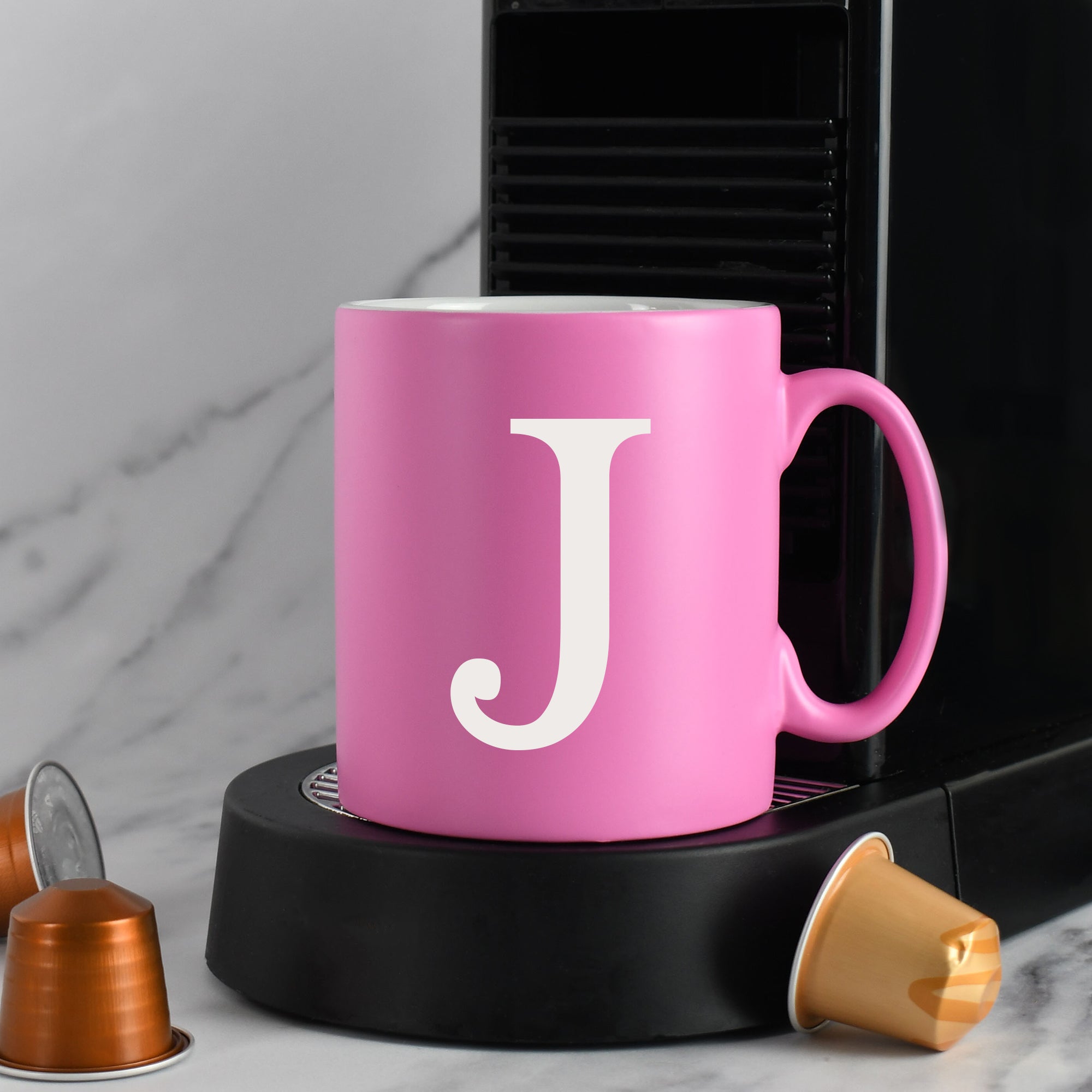 Personalised Initial Mug - Pink - Mugs
