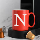 Personalised Initial Mug - Red - Mugs