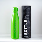 Personalised Thermos Water Bottle | Double-Wall Engraved Name 11 Colours - Gift Box Tube / Dark Green - Thermos Water